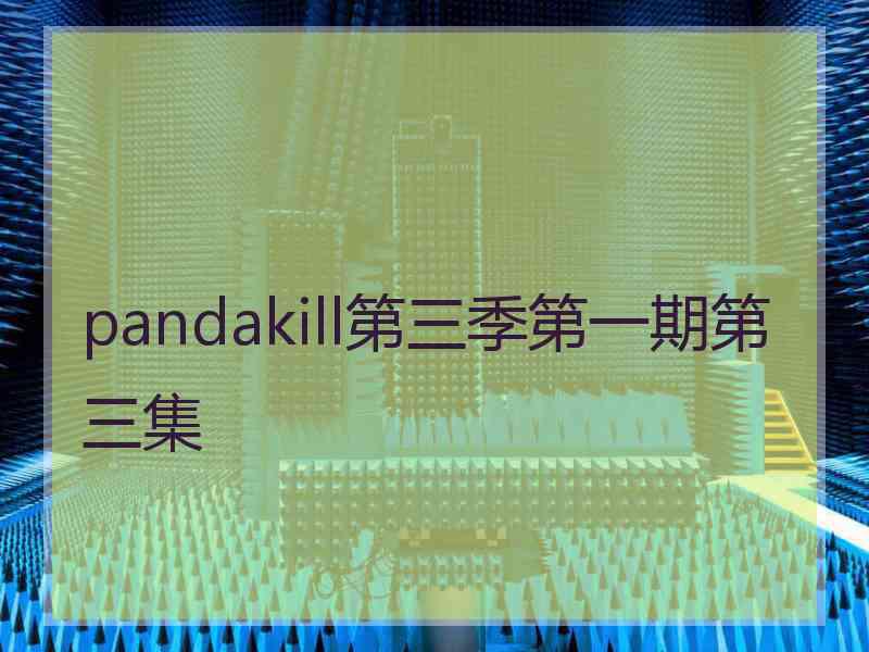 pandakill第三季第一期第三集