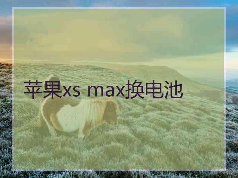 苹果xs max换电池