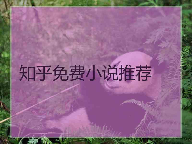 知乎免费小说推荐