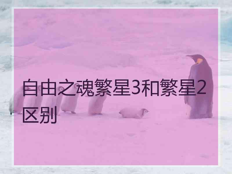 自由之魂繁星3和繁星2区别