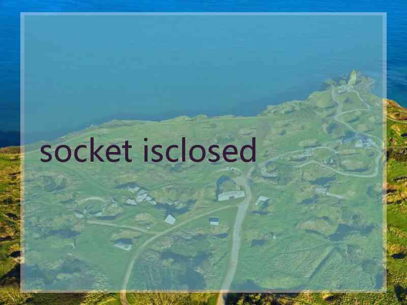 socket isclosed