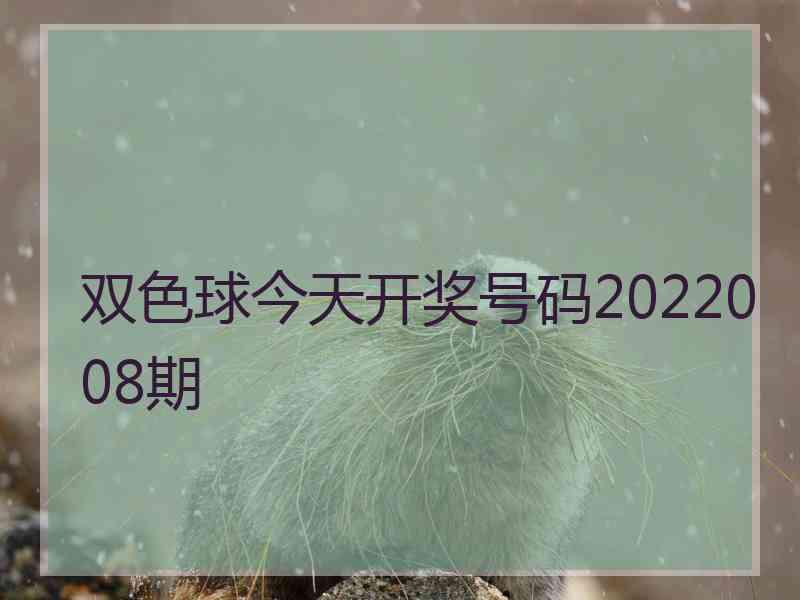 双色球今天开奖号码2022008期