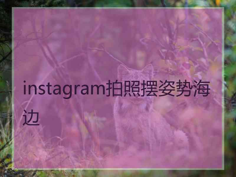 instagram拍照摆姿势海边