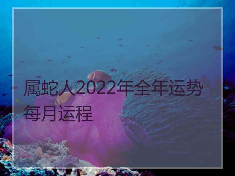 属蛇人2022年全年运势每月运程