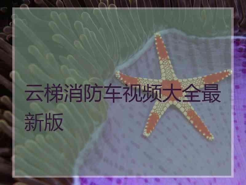 云梯消防车视频大全最新版