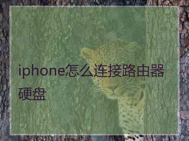 iphone怎么连接路由器硬盘