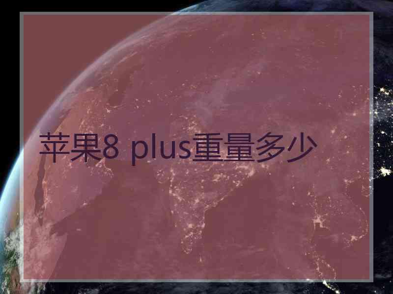 苹果8 plus重量多少