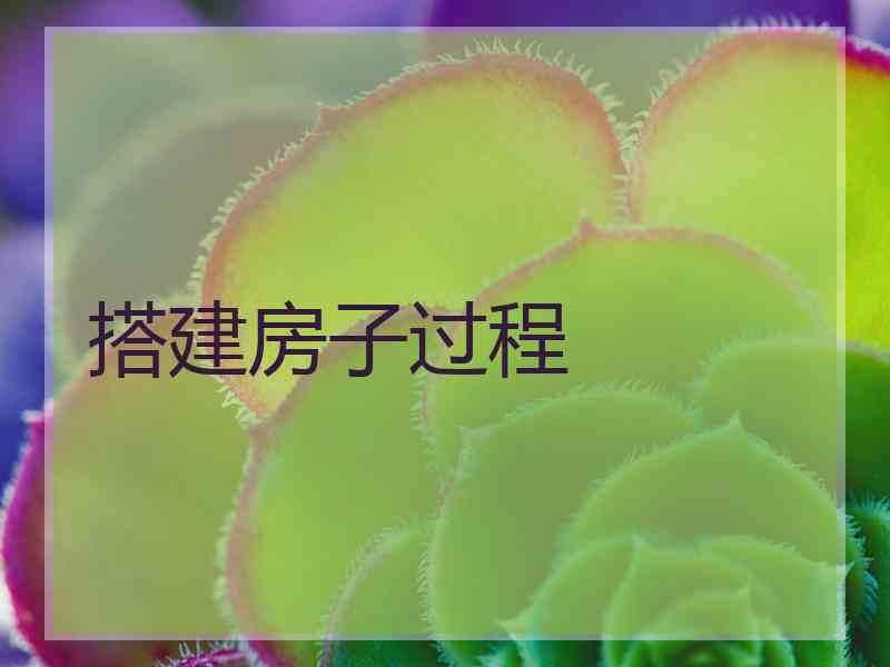 搭建房子过程