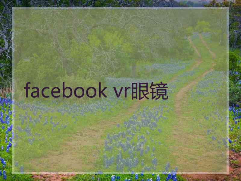 facebook vr眼镜