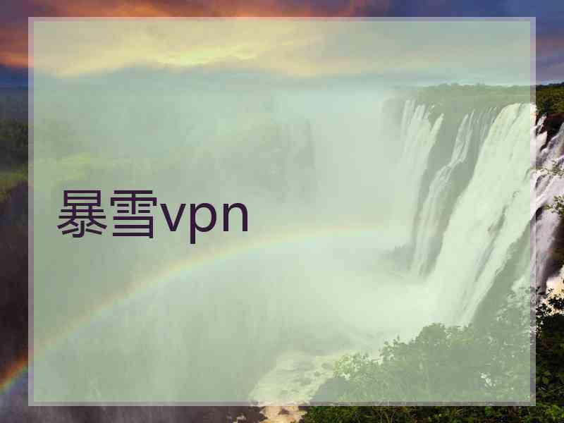 暴雪vpn