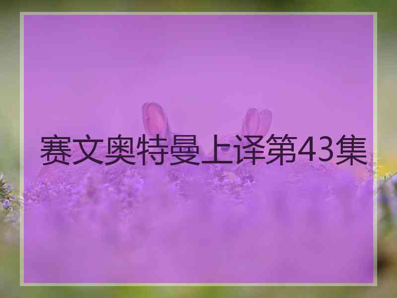 赛文奥特曼上译第43集