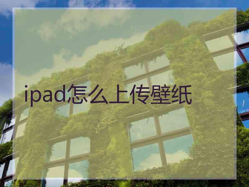 ipad怎么上传壁纸