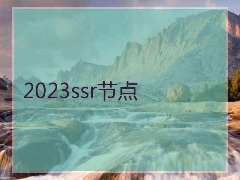 2023ssr节点