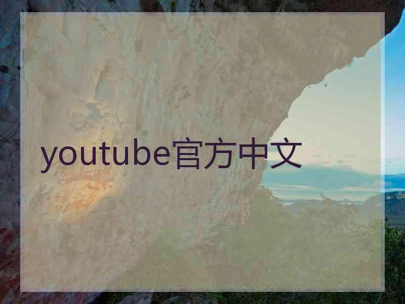 youtube官方中文