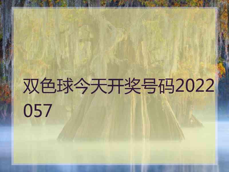 双色球今天开奖号码2022057