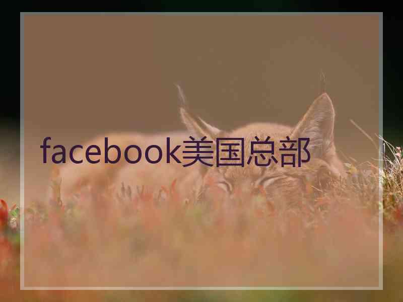 facebook美国总部