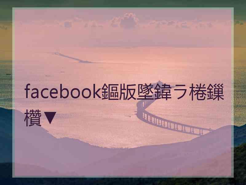 facebook鏂版墜鍏ラ棬鏁欑▼