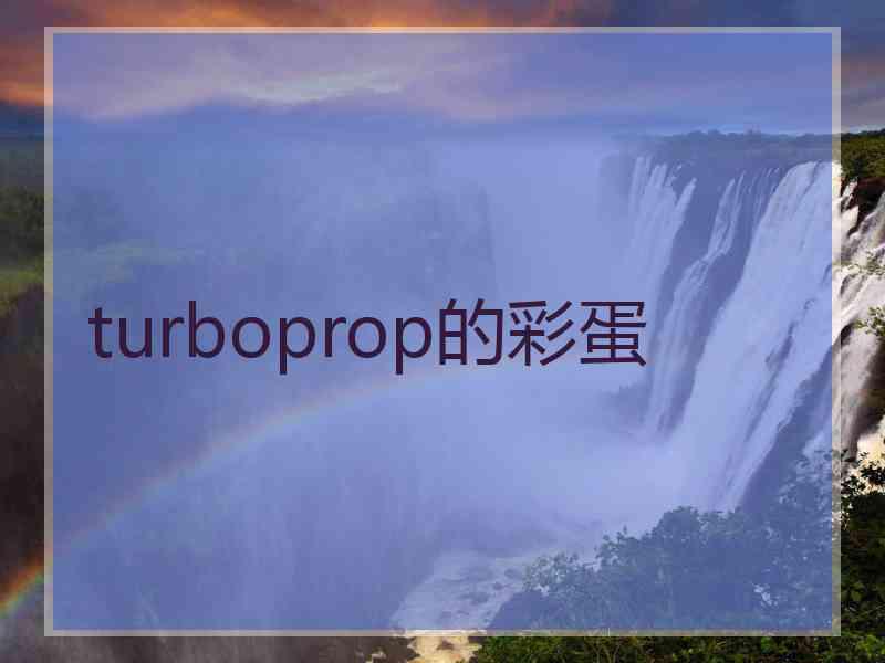 turboprop的彩蛋