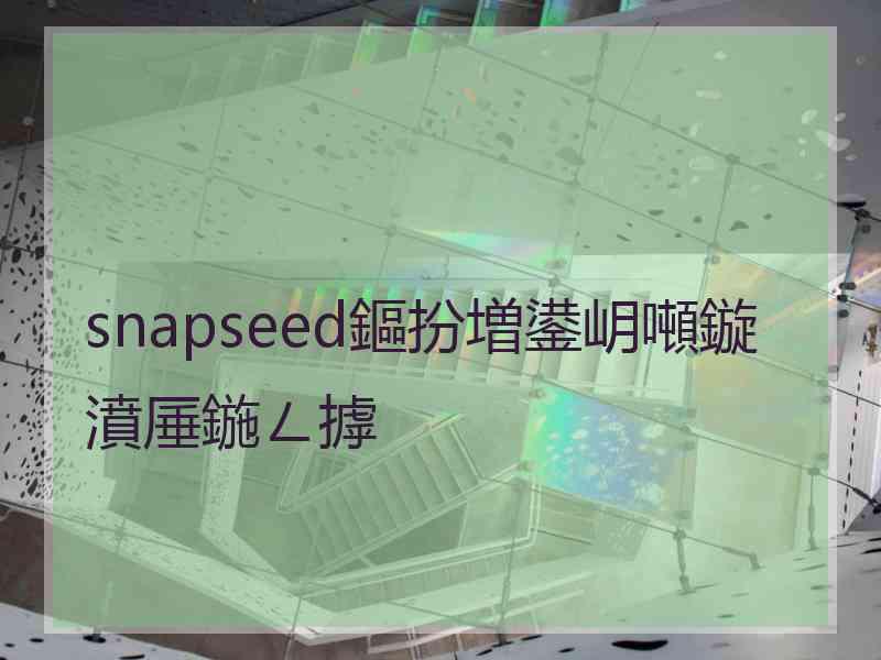 snapseed鏂扮増鍙岄噸鏇濆厜鍦ㄥ摢