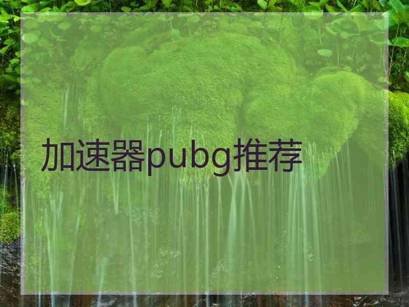 加速器pubg推荐