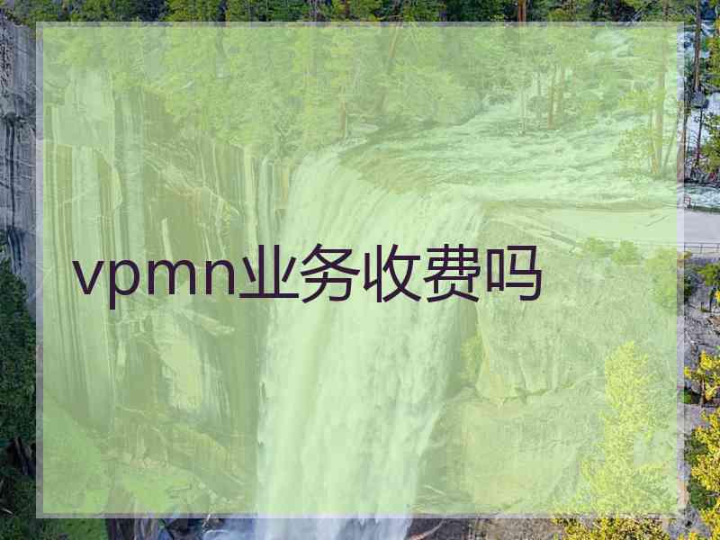 vpmn业务收费吗