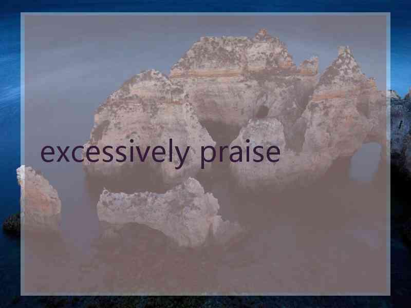 excessively praise