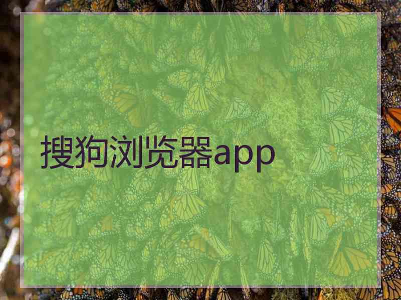 搜狗浏览器app