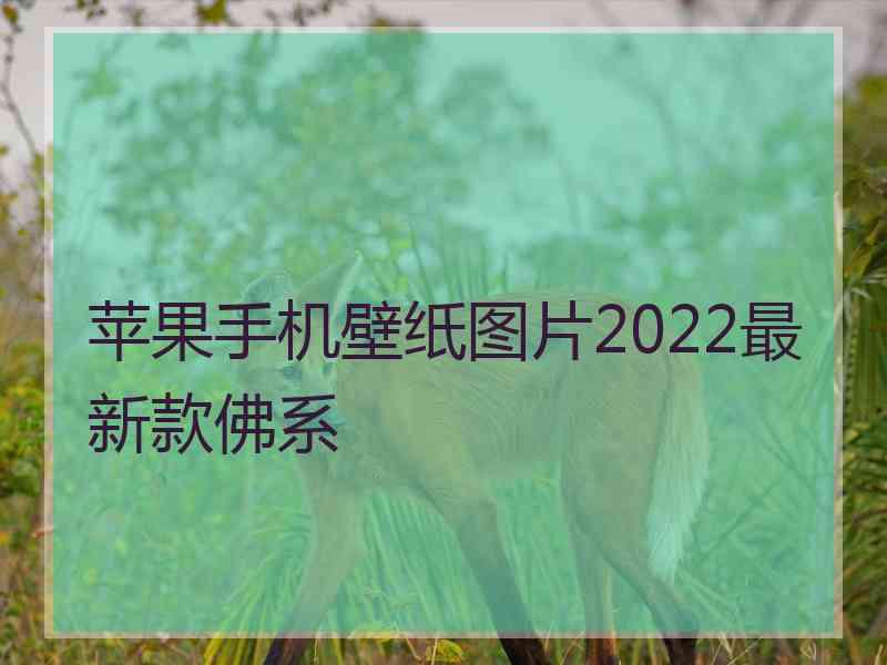 苹果手机壁纸图片2022最新款佛系