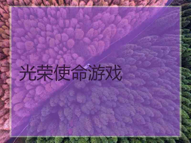 光荣使命游戏