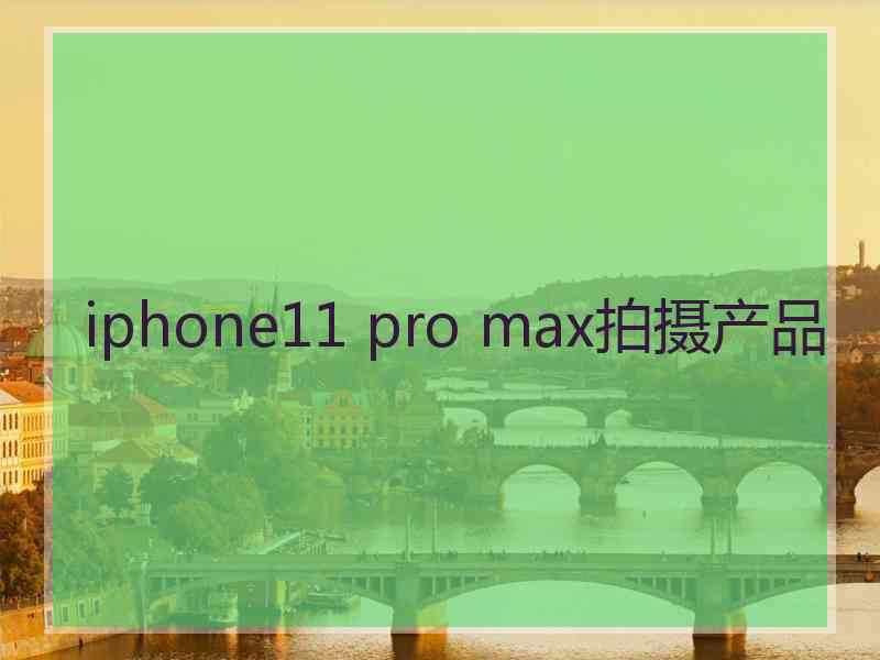 iphone11 pro max拍摄产品