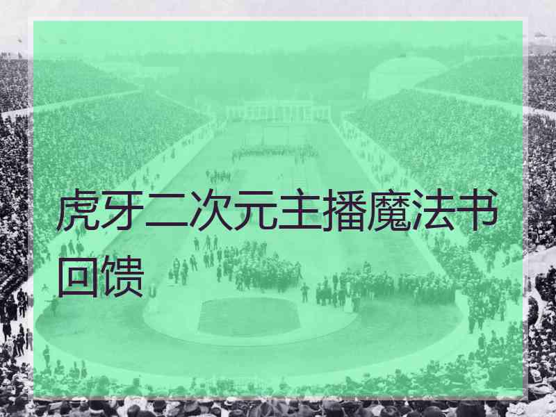 虎牙二次元主播魔法书回馈