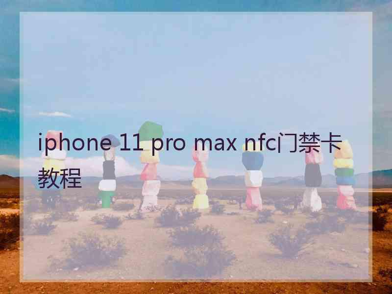 iphone 11 pro max nfc门禁卡教程