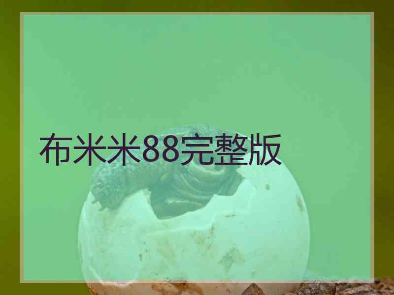 布米米88完整版