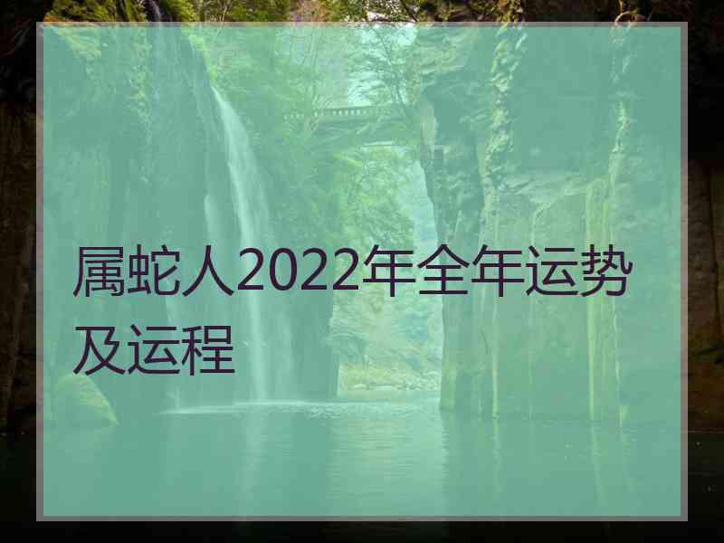 属蛇人2022年全年运势及运程