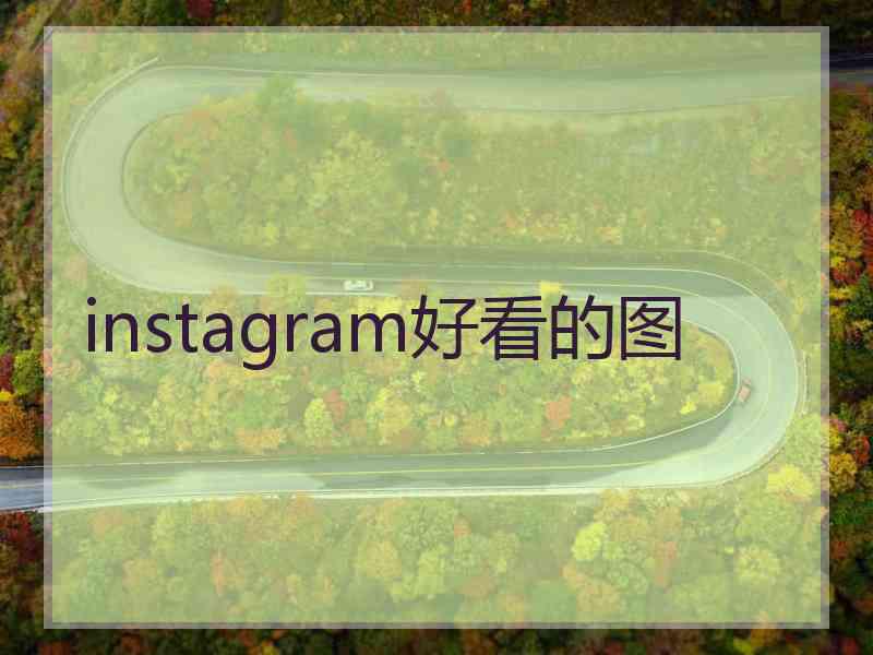 instagram好看的图