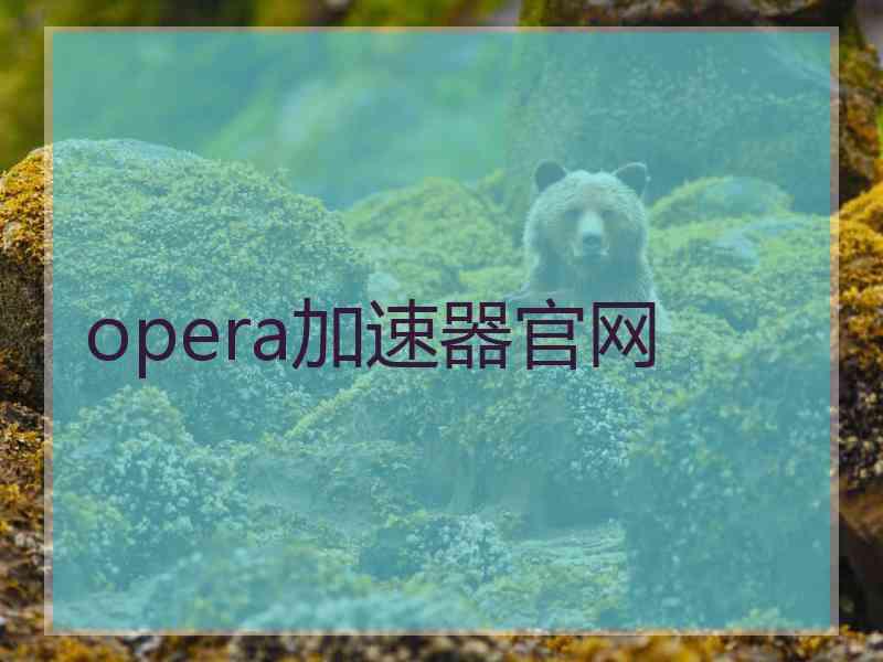 opera加速器官网