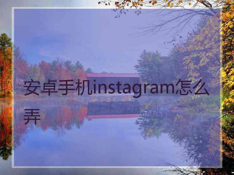 安卓手机instagram怎么弄