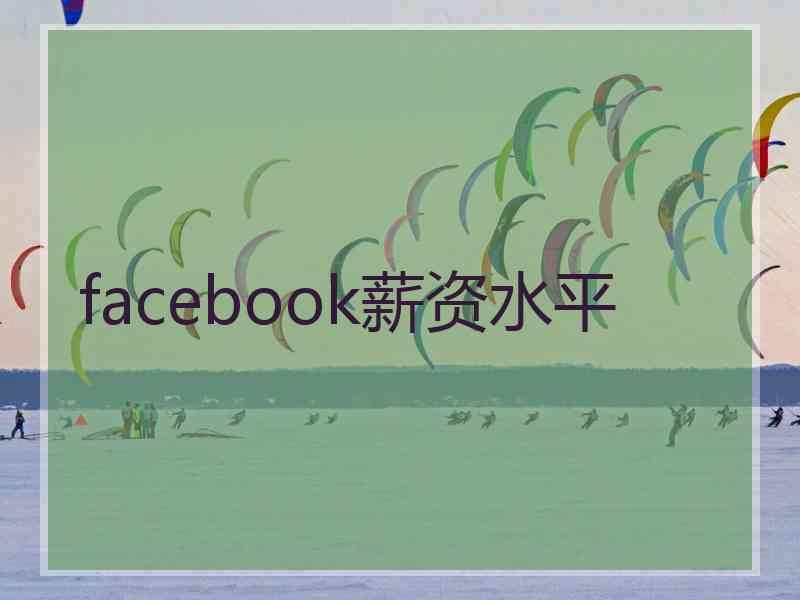 facebook薪资水平