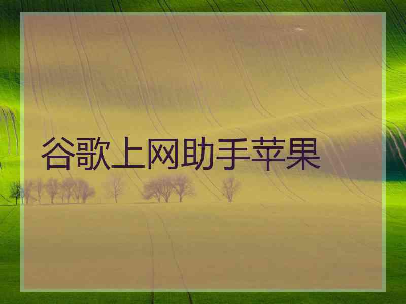 谷歌上网助手苹果