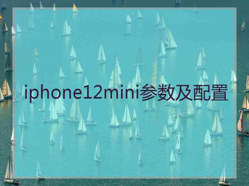 iphone12mini参数及配置