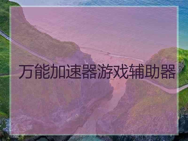 万能加速器游戏辅助器