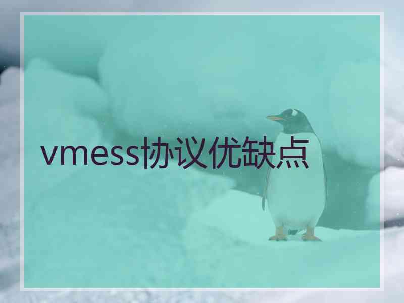 vmess协议优缺点