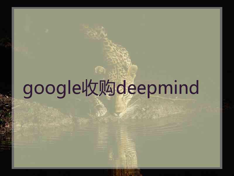 google收购deepmind