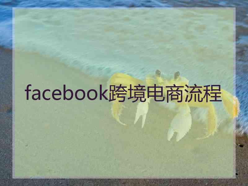 facebook跨境电商流程