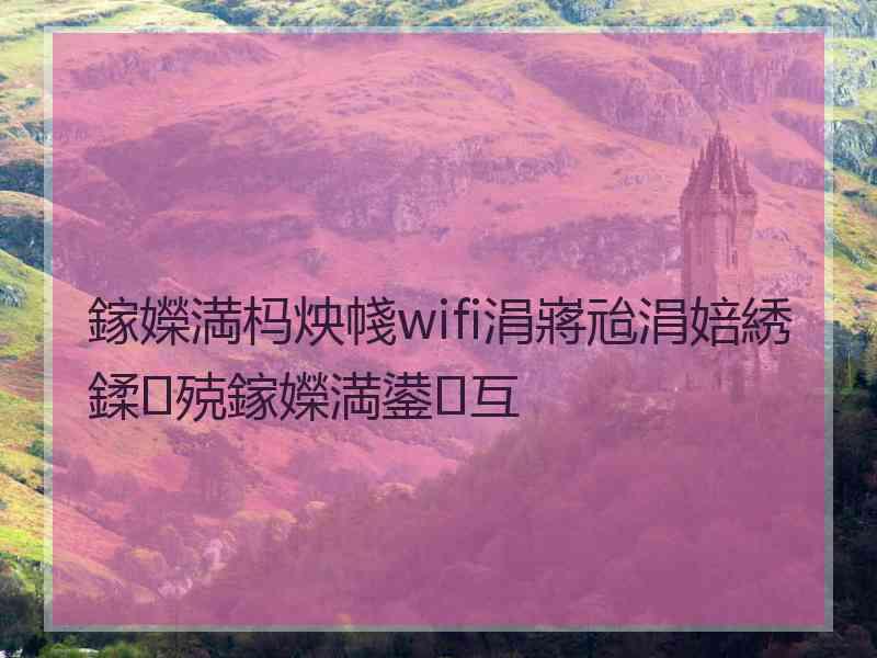 鎵嬫満杩炴帴wifi涓嶈兘涓婄綉鍒殑鎵嬫満鍙互