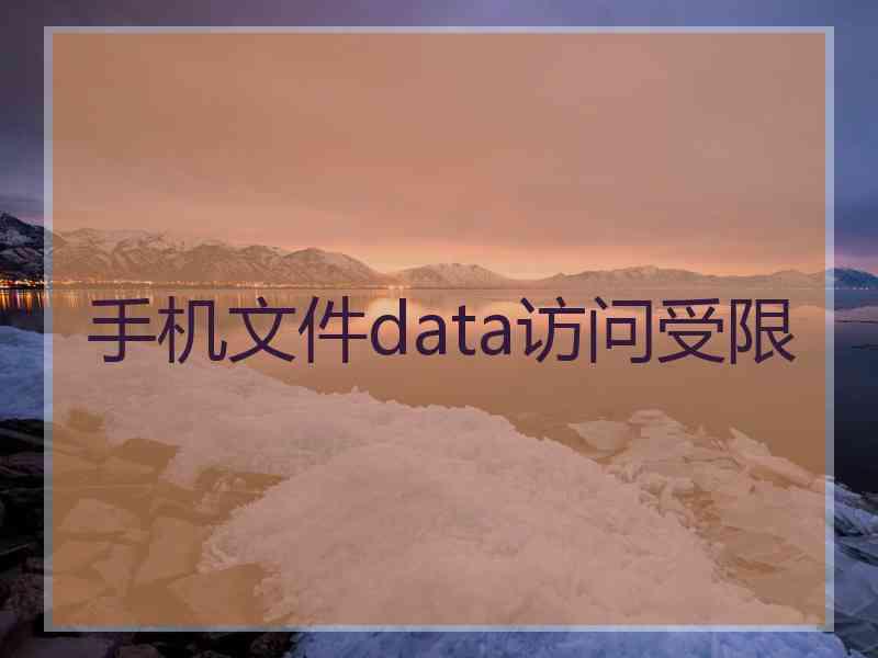 手机文件data访问受限