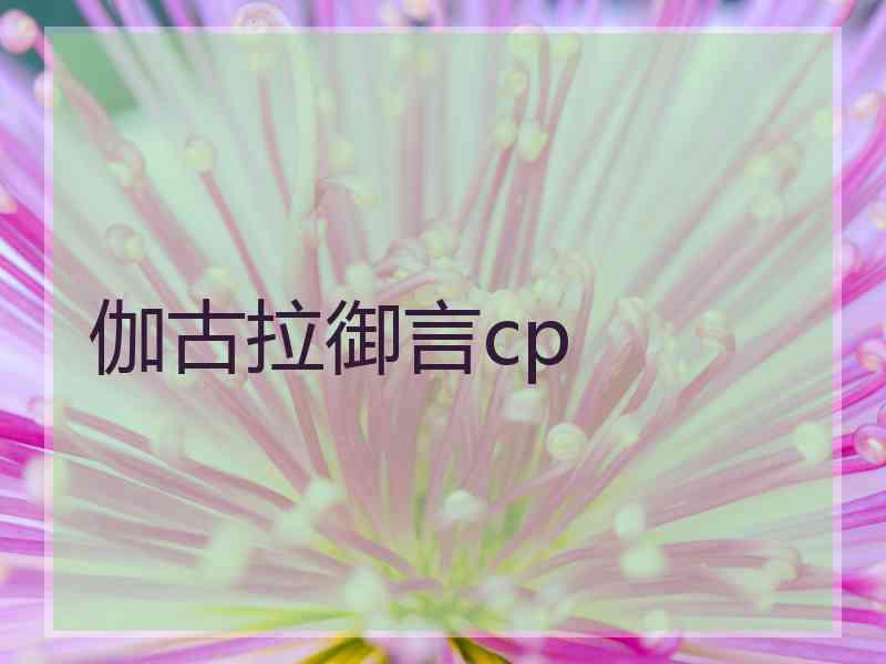 伽古拉御言cp