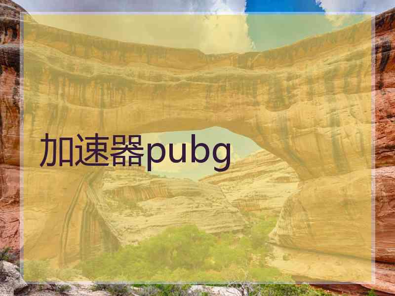 加速器pubg