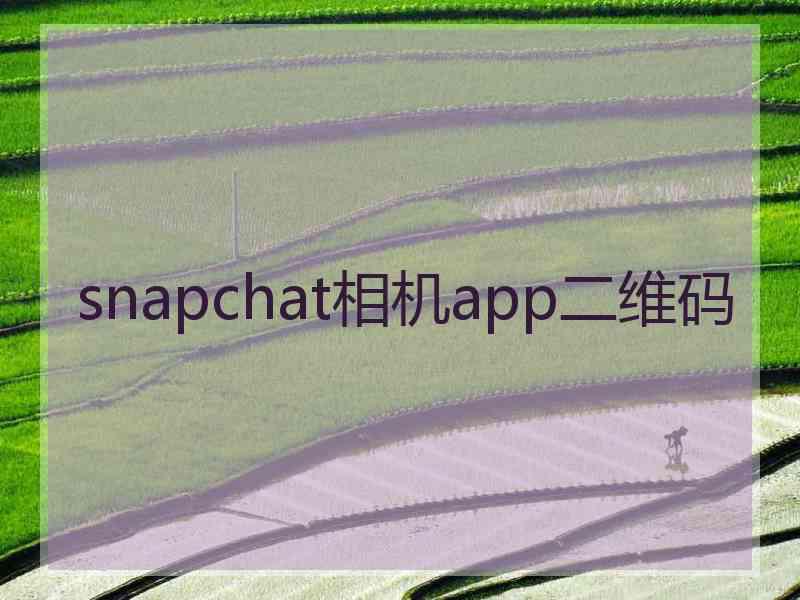 snapchat相机app二维码