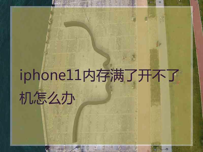 iphone11内存满了开不了机怎么办